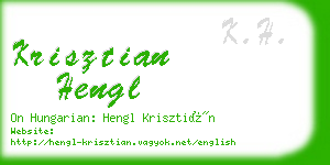 krisztian hengl business card